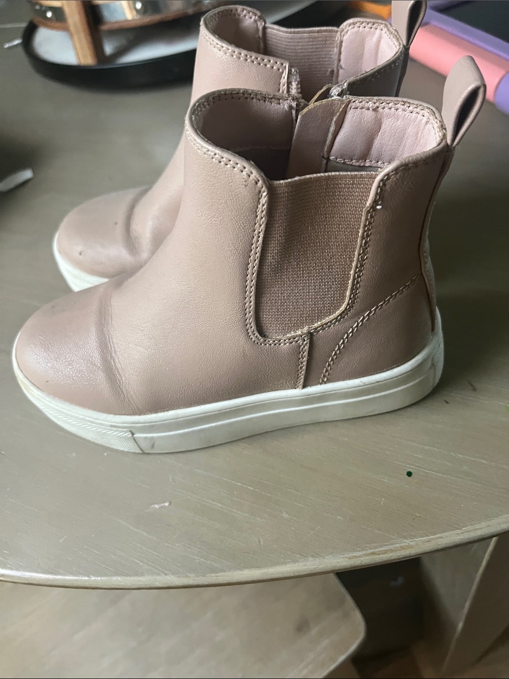Kids Pink Chelsea Sneaker Boots - by MIA
